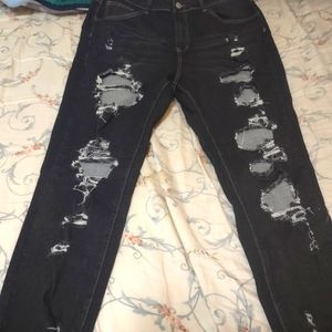 SHEIN PLUS SIZE rocker black skinny jeans 1XL